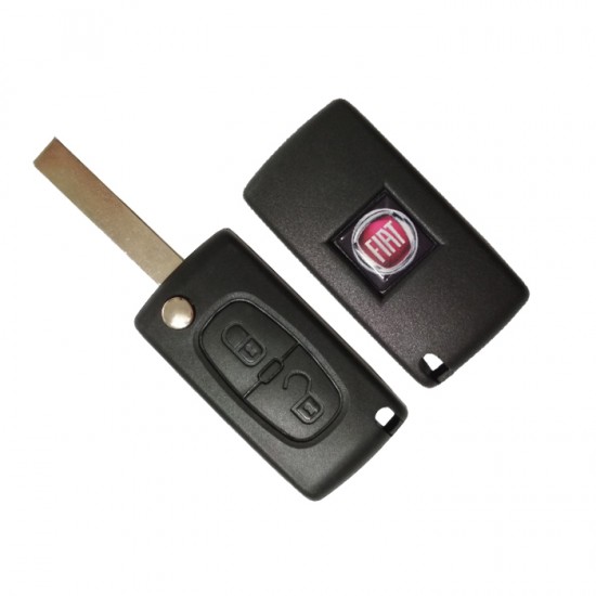 Κέλυφος κλειδιού Fiat με 2 κουμπιά αναδιπλούμενο - Λάμα HU83