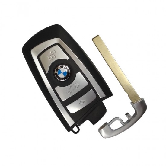 Κέλυφος Bmw Smartkey Nickel με 4 κουμπιά καπάκι μπαταρίας